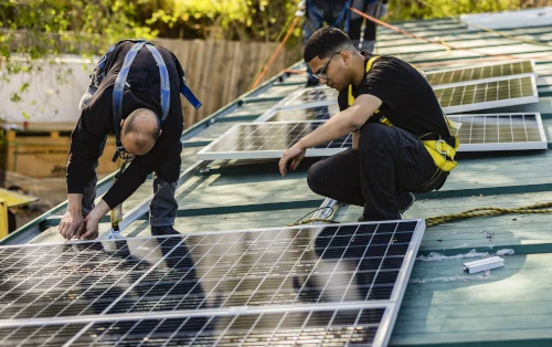 Sistema de energía solar instalado